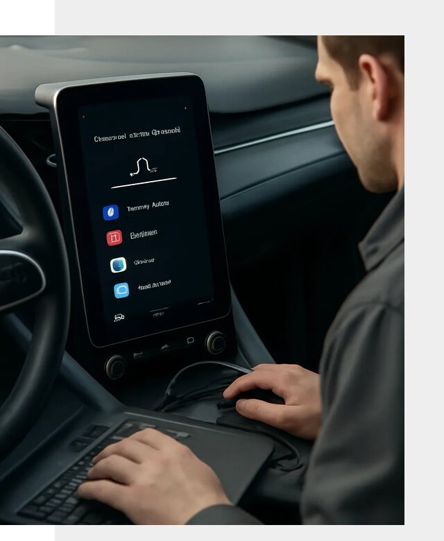 Установка приложений Lynk Co на автомобиль в Истре